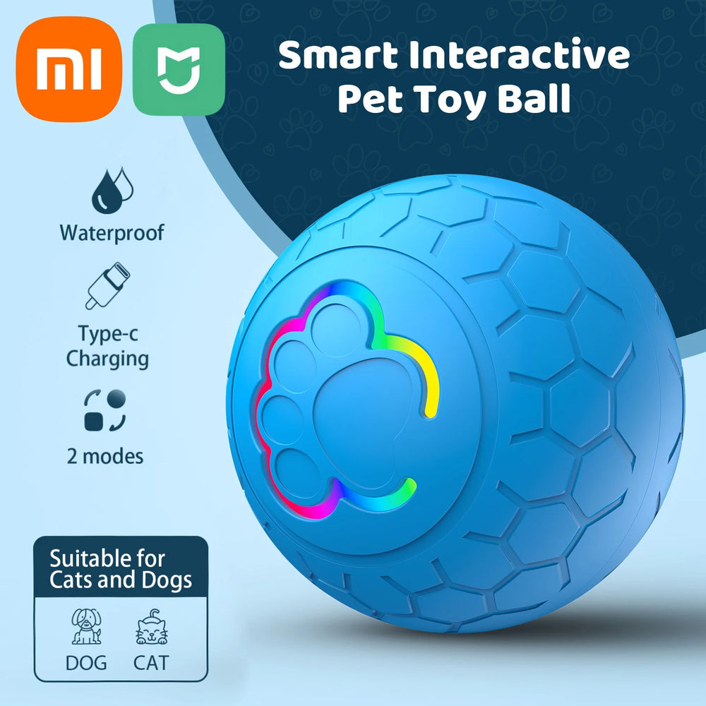 Rechargeable bouncing pet ball