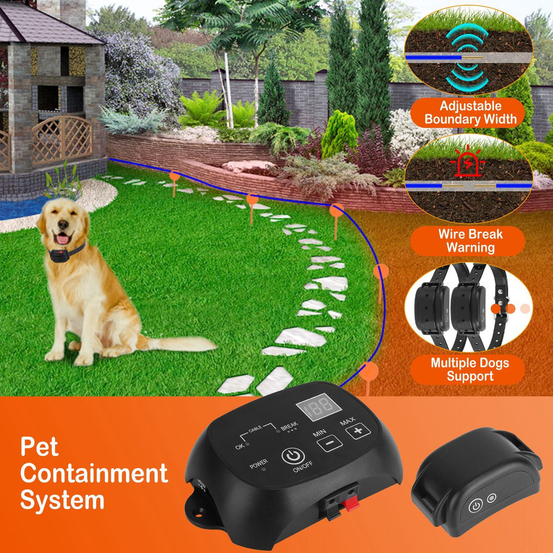 Rechargeable dog fence containment system