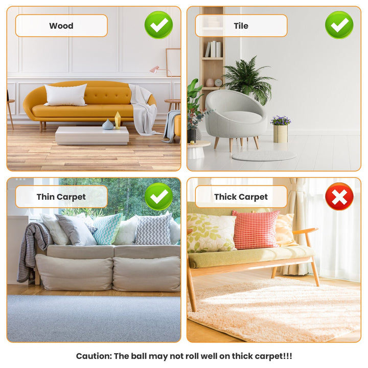 Rechargeable motion cat play ball