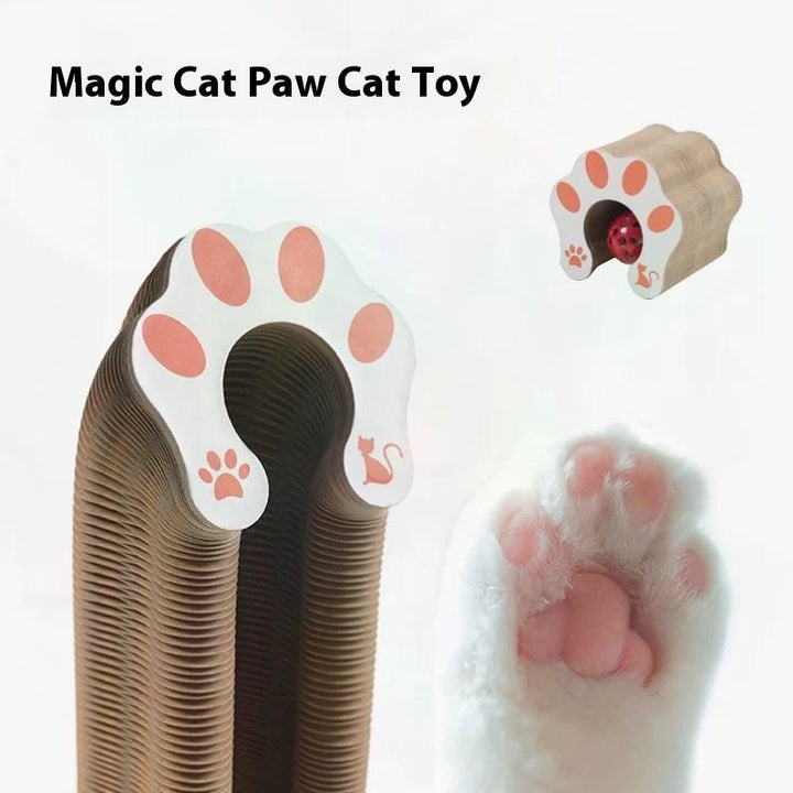Recyclable foldable cat scratching board