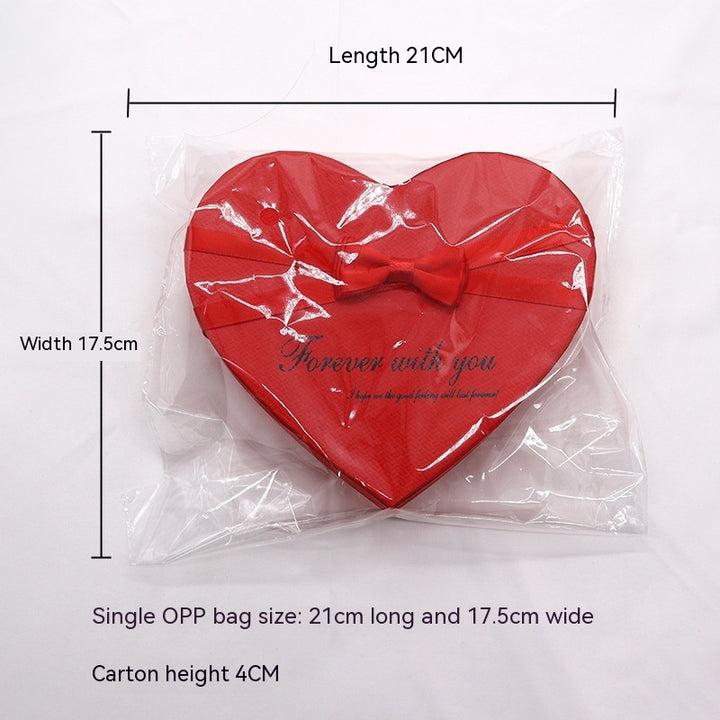 Red Color Luxury Rose Gift Box Size