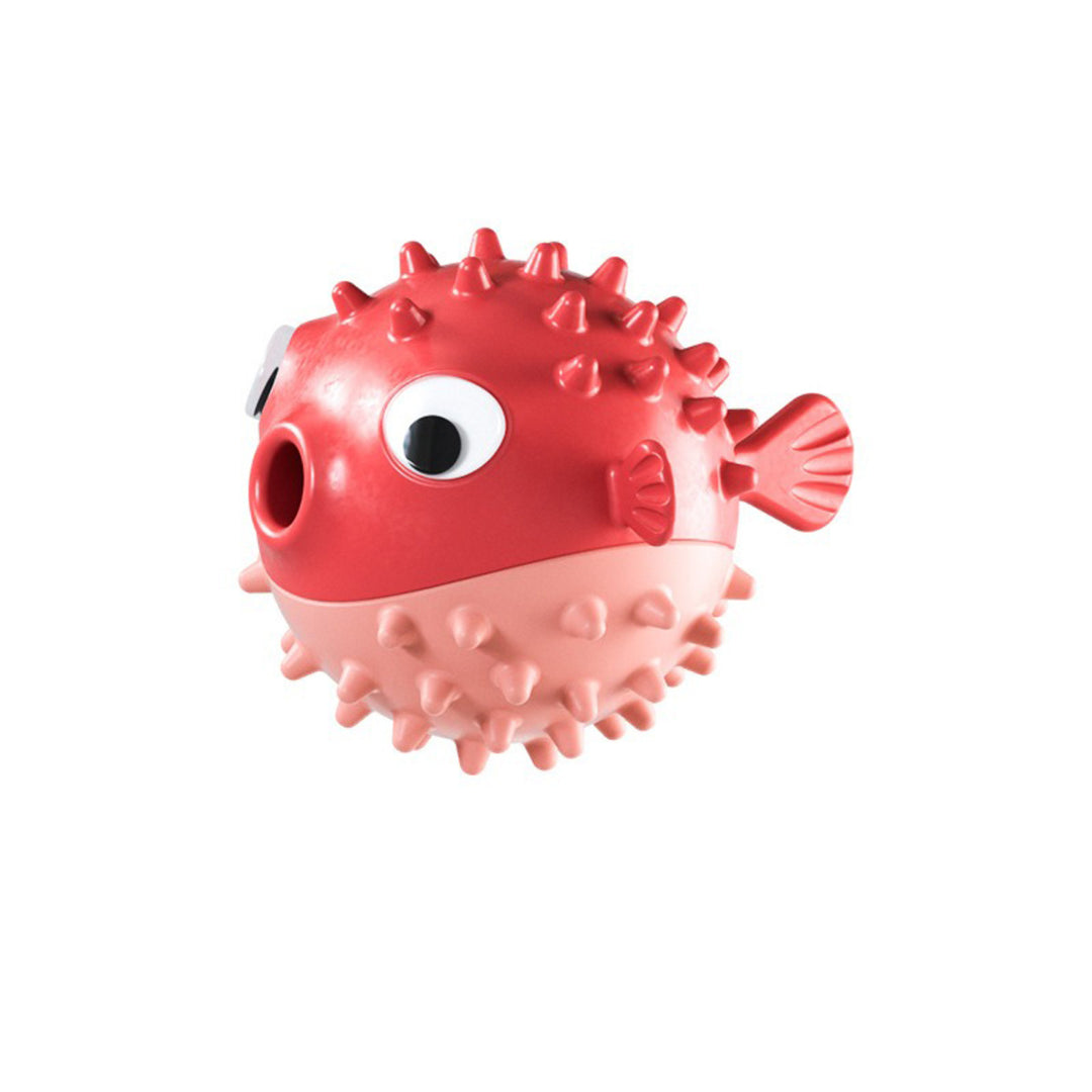 Red and pink fish shaped toy