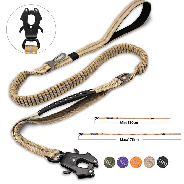 Reflective leash for night walks