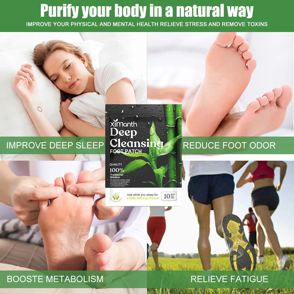 Relaxing herbal detox pads for feet