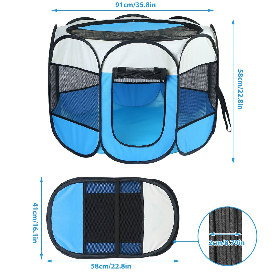 Removable top pet tent kennel