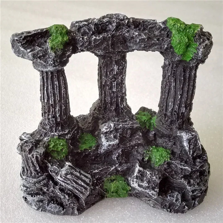 Resin Rome stone pillar for aquariums.
