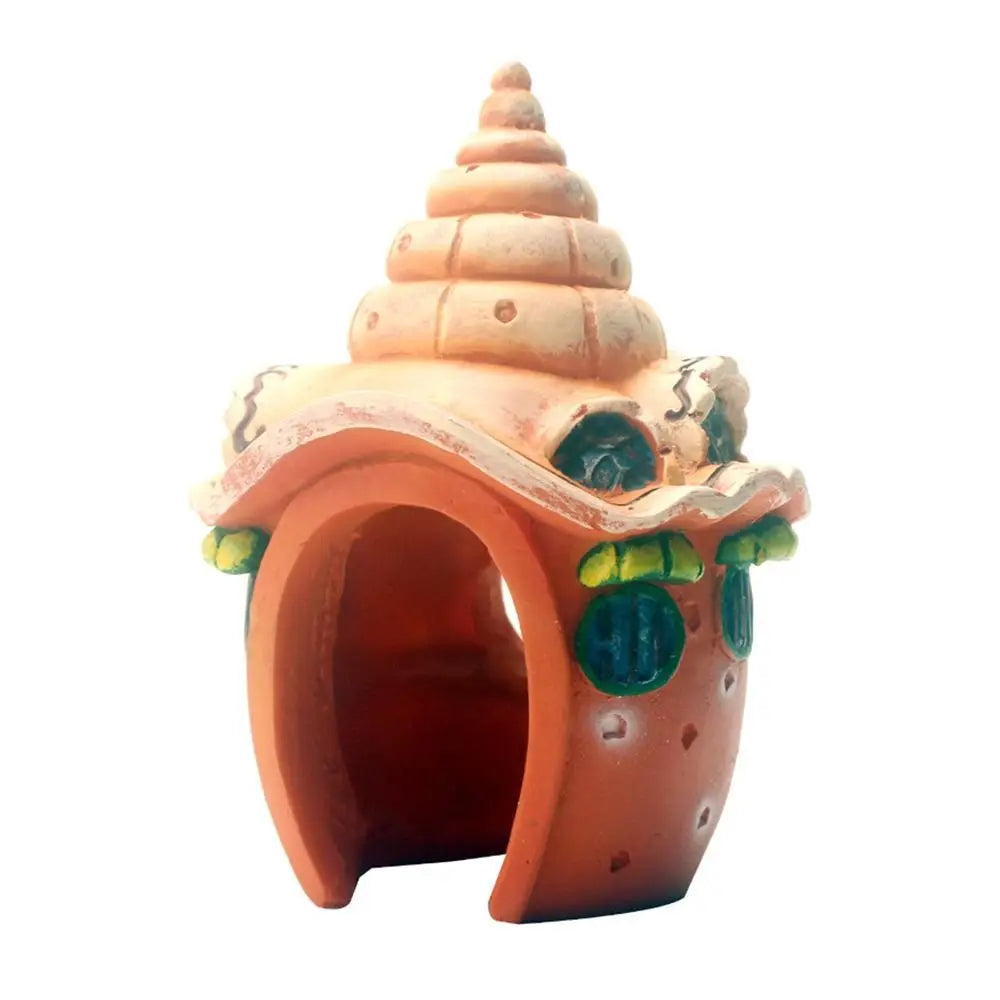 Resin house decor for fish tanks
