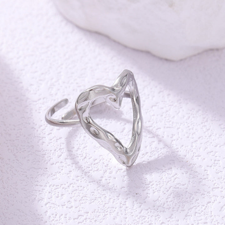 Retro Heart Adjustable Ring