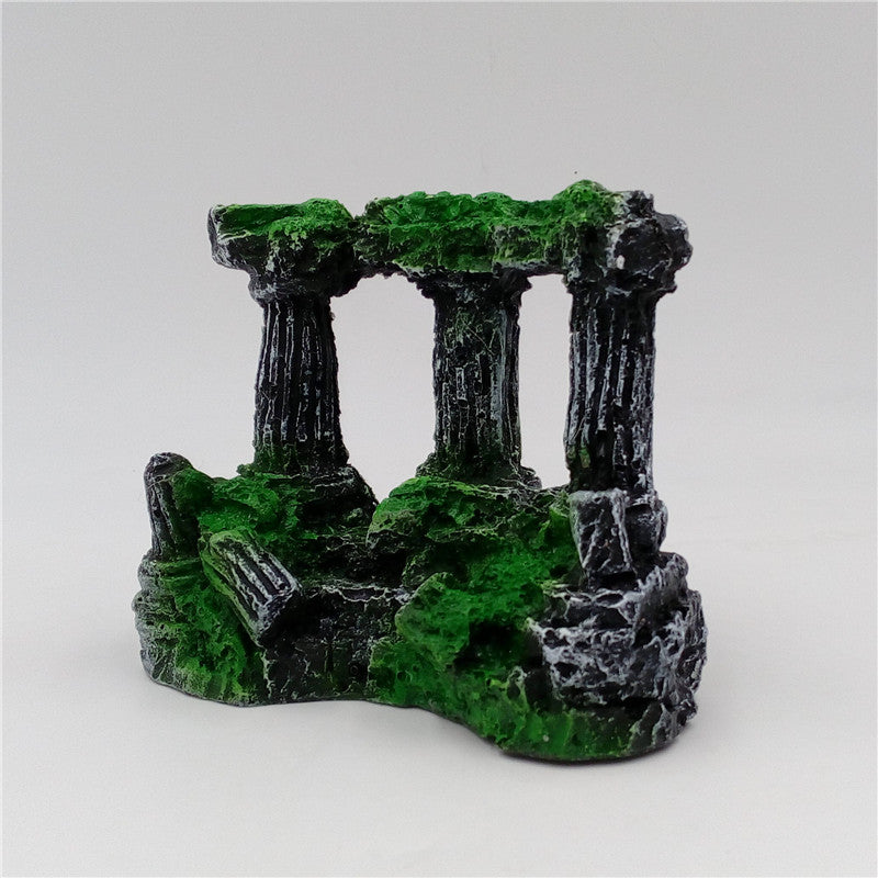 Retro resin pillar for underwater scenery.