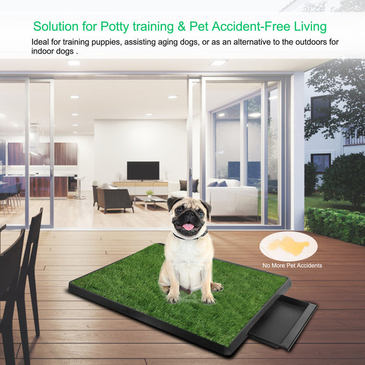 Reusable artificial grass dog mat