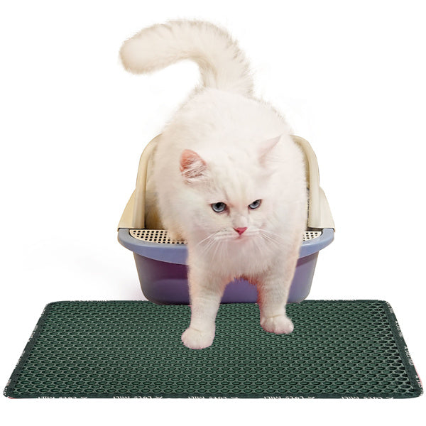 Rice shaped cat litter mat
