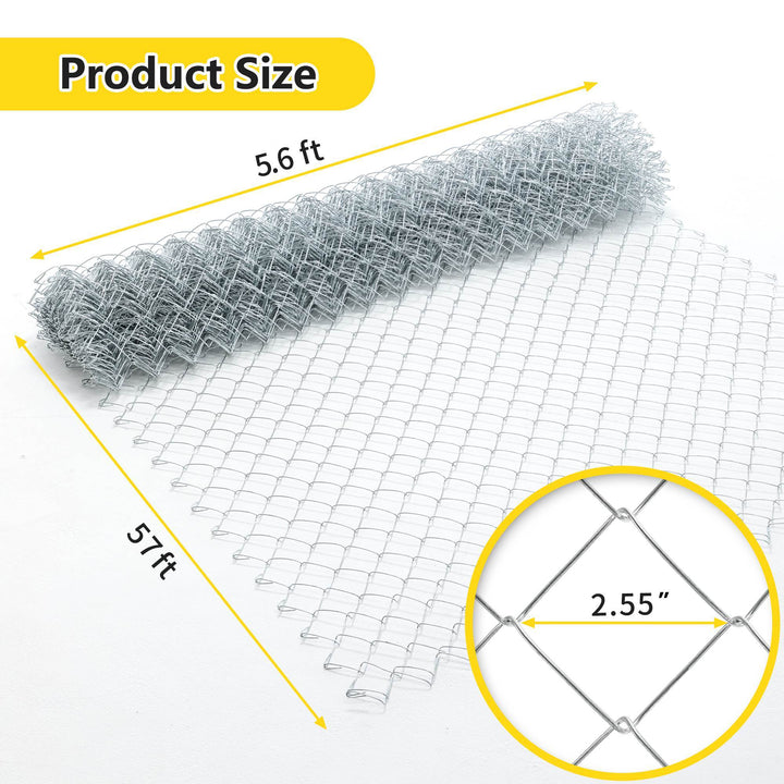 Roll of wire mesh with measurements