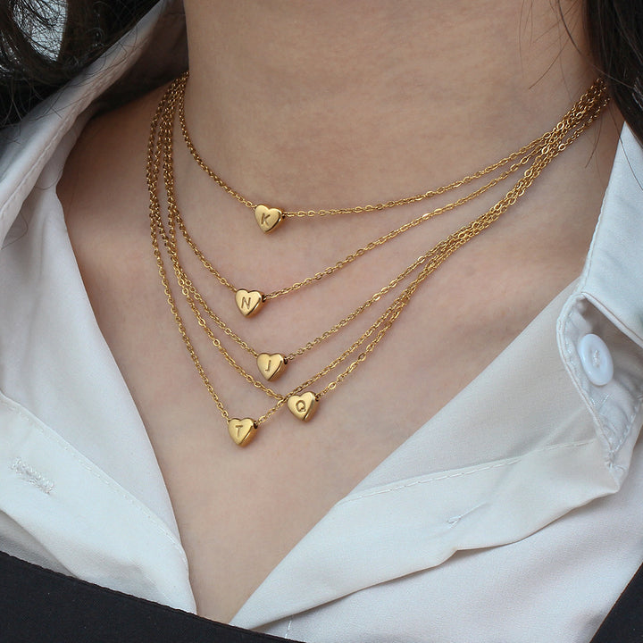 Romantic Gold Heart Necklace