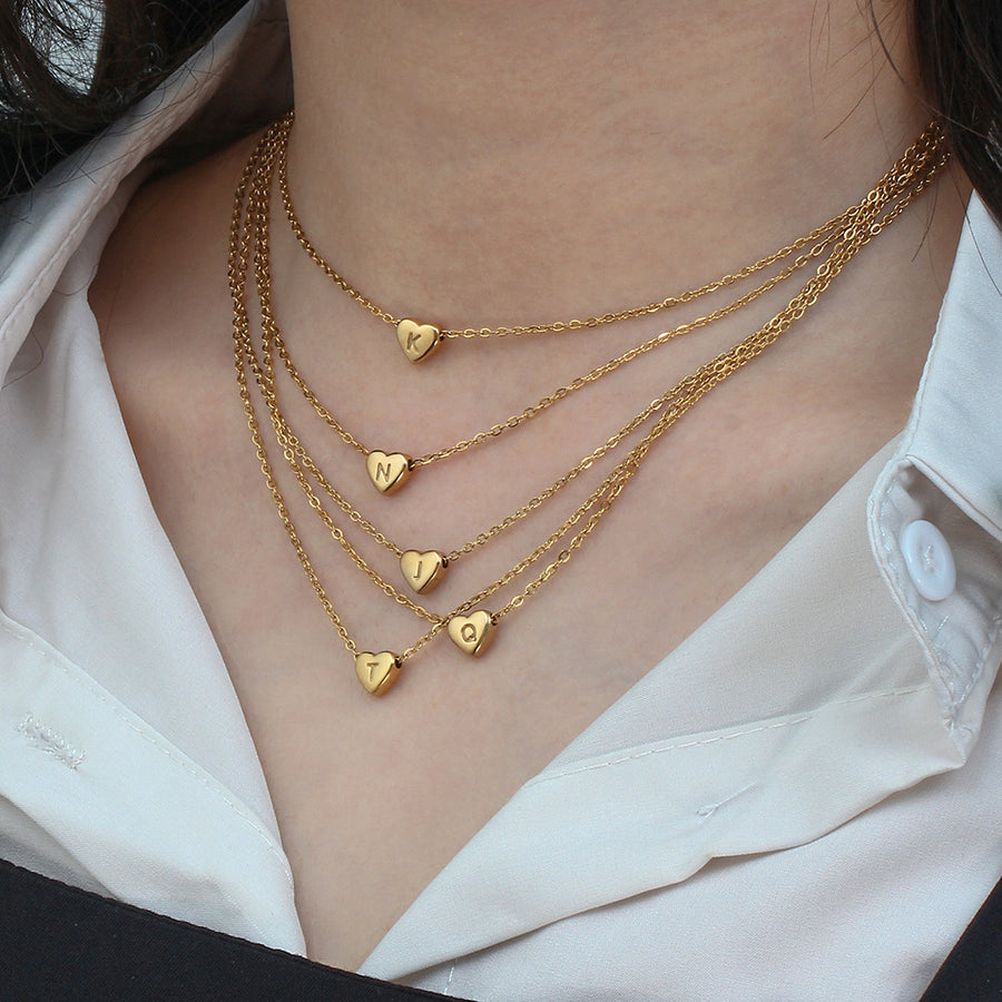 Romantic Gold Heart Necklace