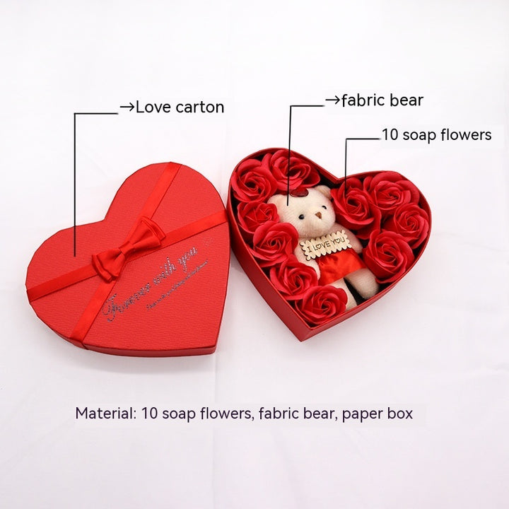 Romantic Heart Rose Gift