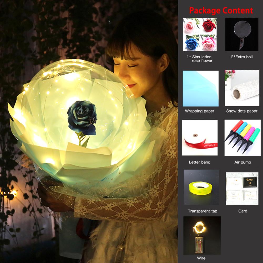 Romantic LED Balloon Rose