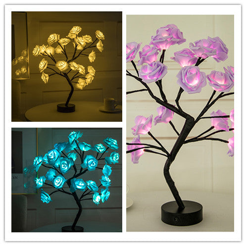 Romantic LED Rose Lamp