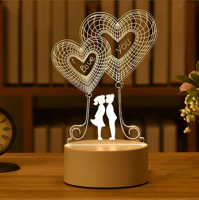 Romantic LED lamp for Valentine's Day
