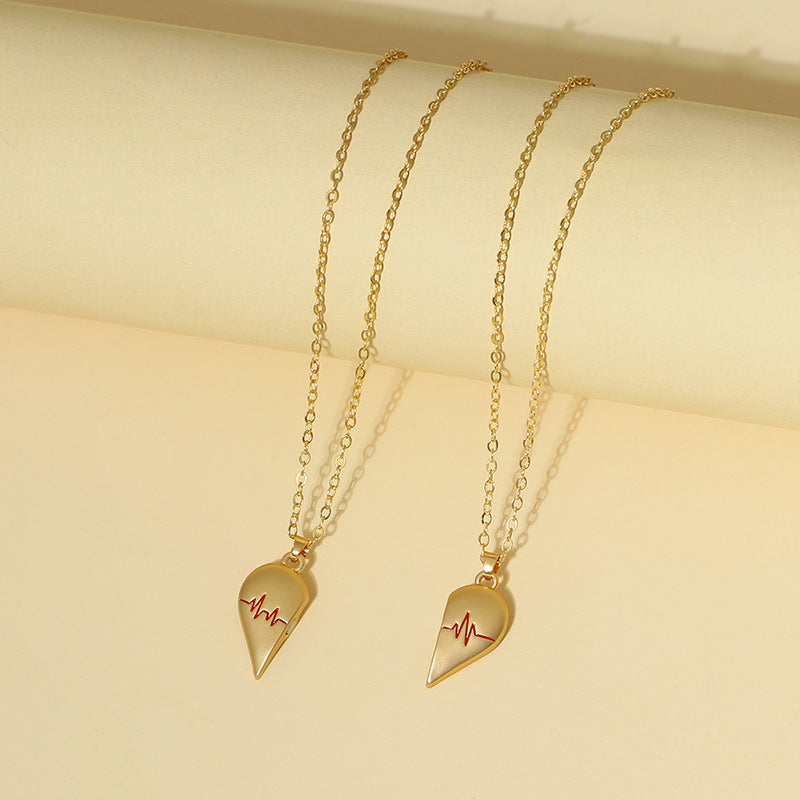 Romantic Magnetic Heart Necklace