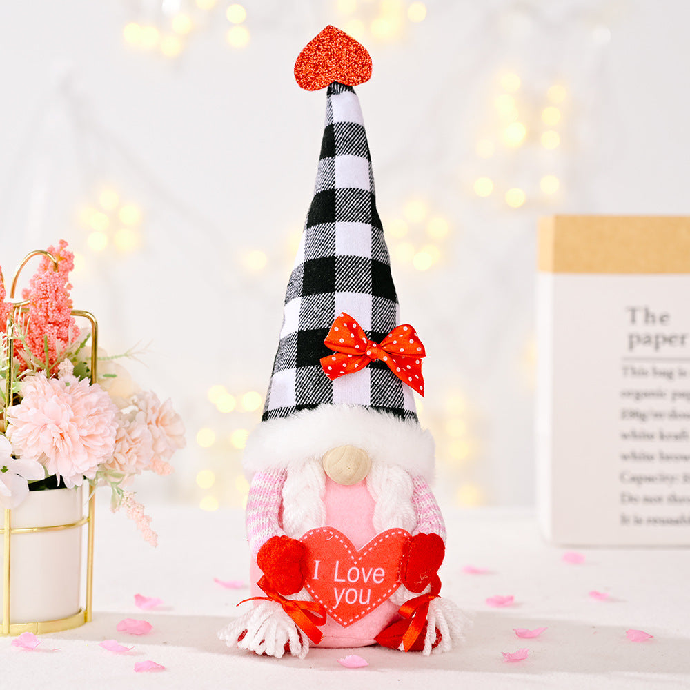 Romantic Valentine Gnome Plush