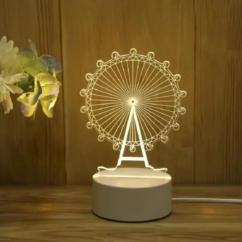 Romantic bedside lamp for couples