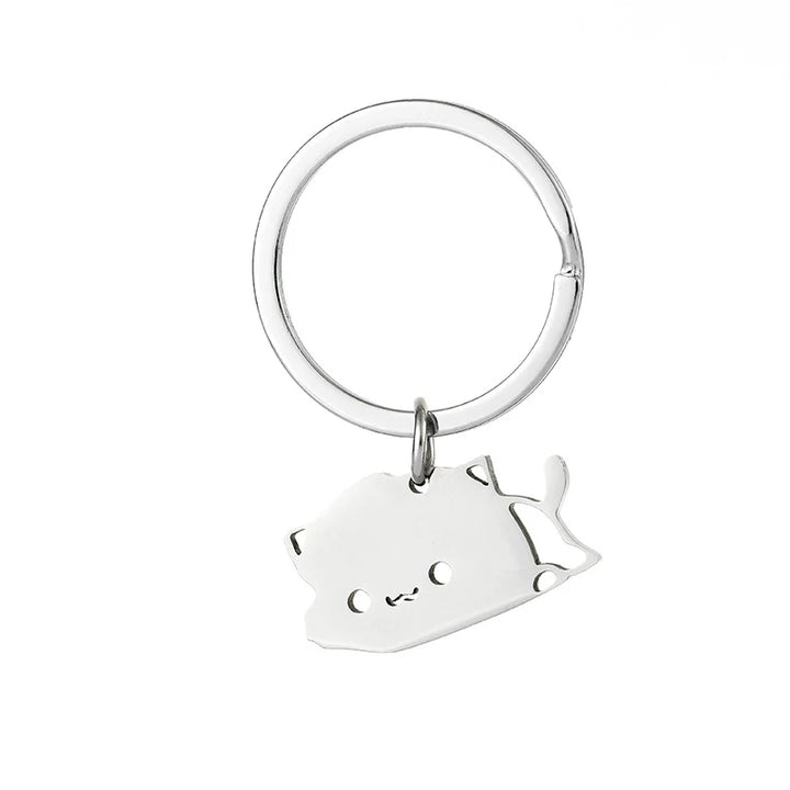 Romantic cat keyring for partners