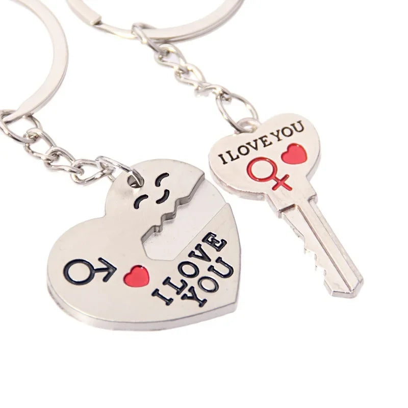 Romantic couple keyring – cute love accessory