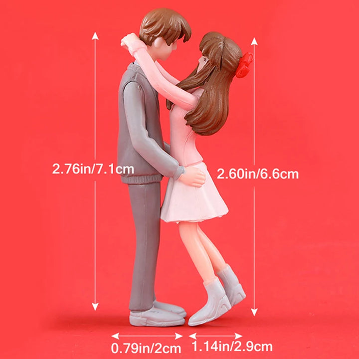 Romantic lovers resin figurine