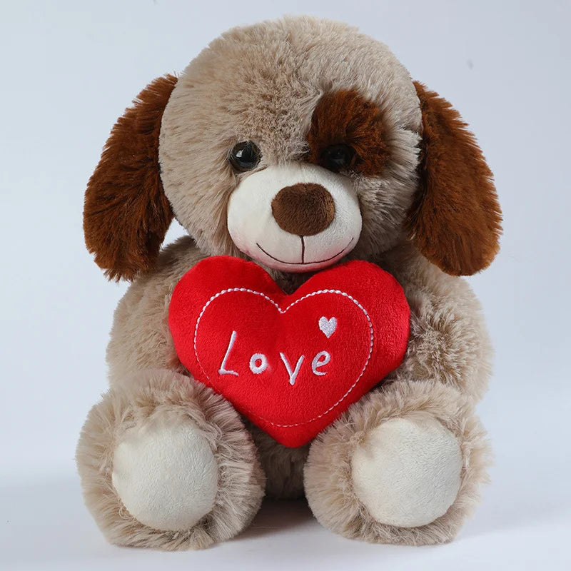 Romantic plush bear dog – perfect couple gift