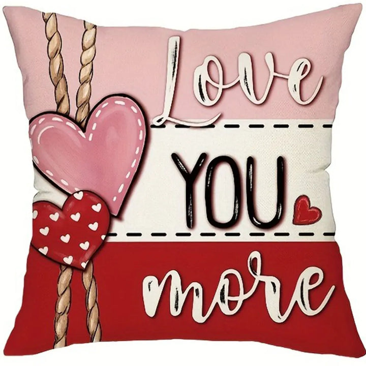 Romantic polyester pillow cover