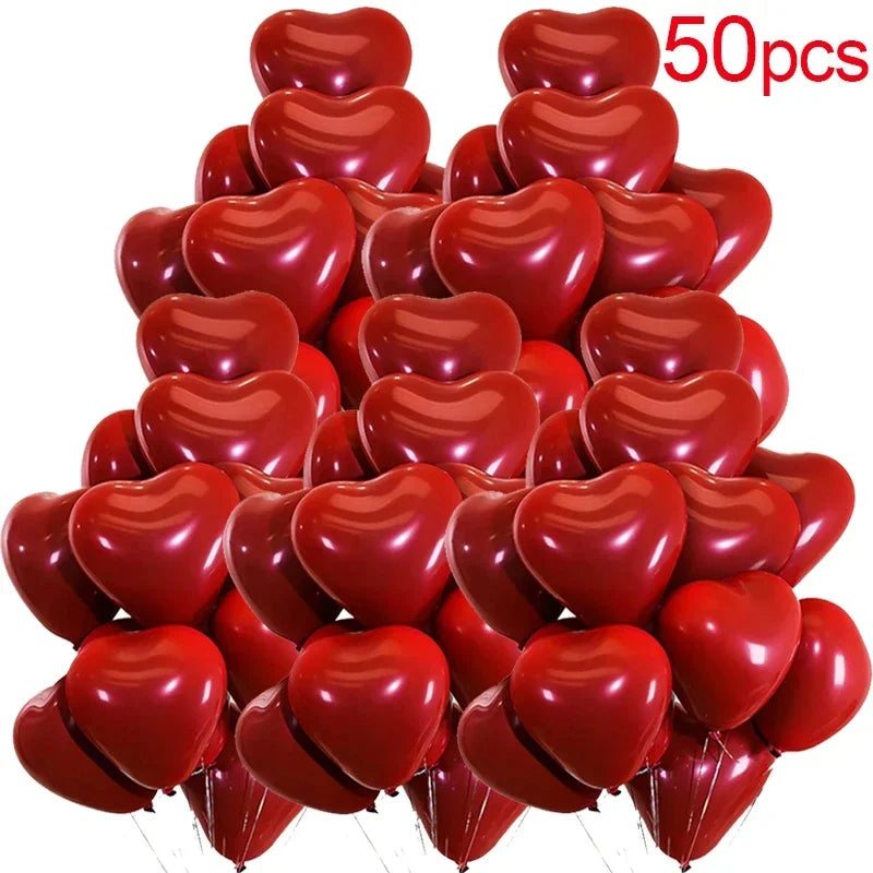 Romantic red balloons for special occasions