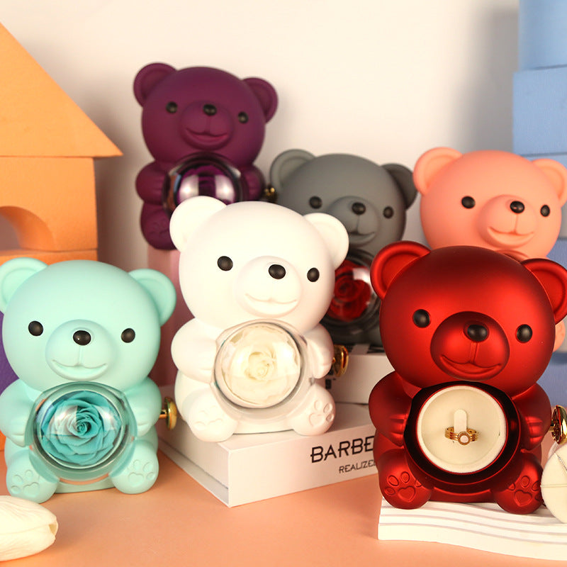 Romantic rose teddy gift