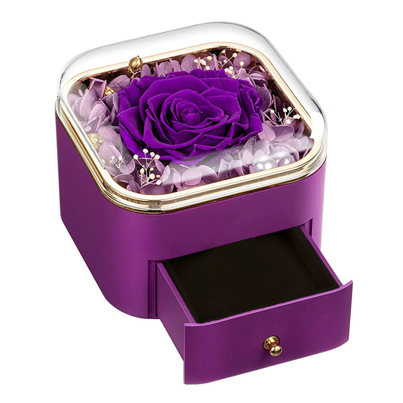 Rose Jewelry Organizer Box