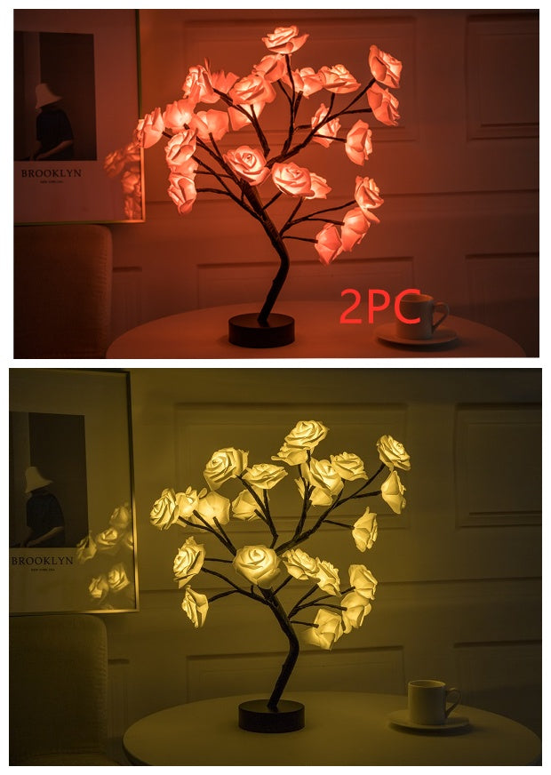 Rose Table Lamp Decor