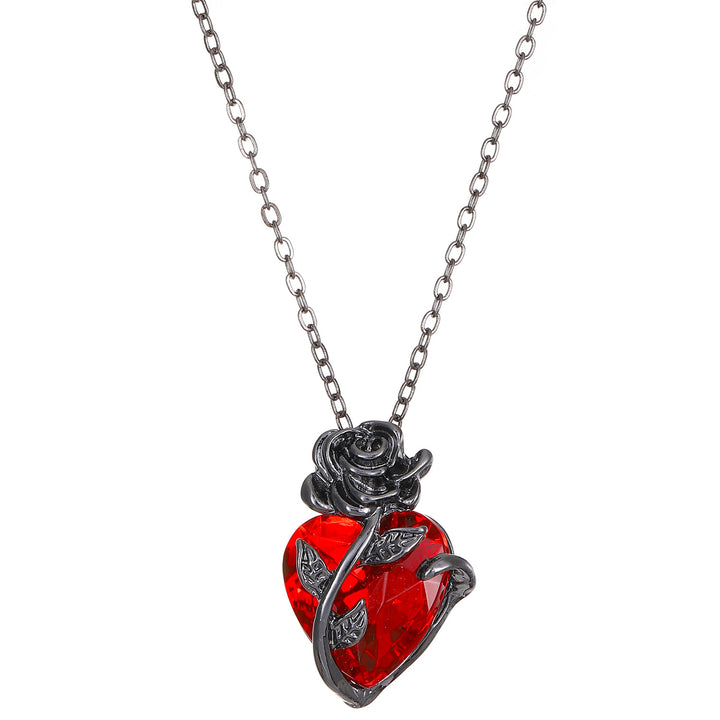 Rose heart necklace Valentine’s Day