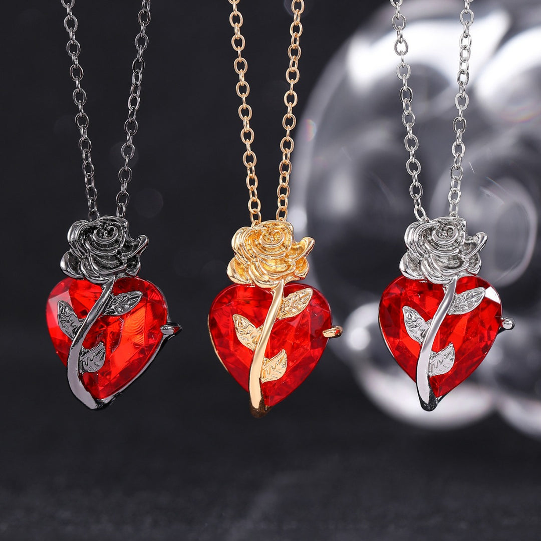 Rose love necklace fashion jewelry