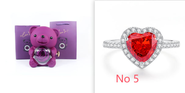 Rose teddy anniversary gift