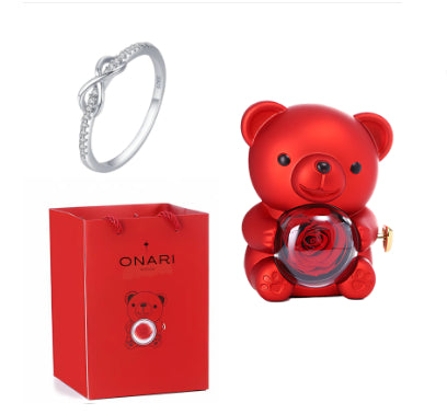 Rose teddy luxury box