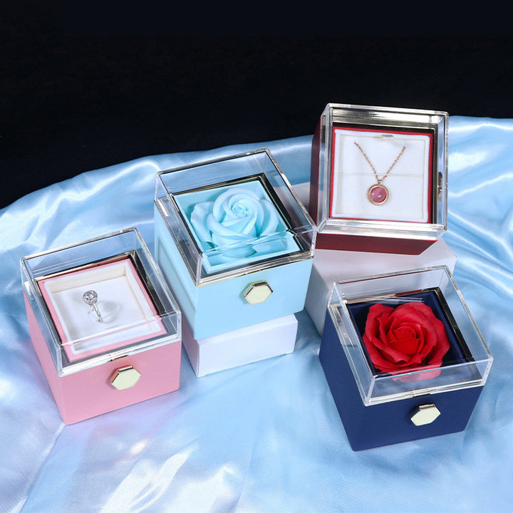 Rotating Flower Jewelry Box