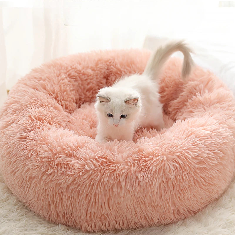 Round Cat Nest Plush Bed