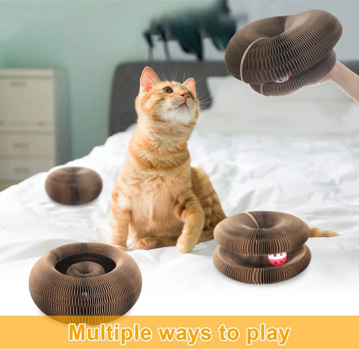 Round Scratcher for Cats’ Claw Care
