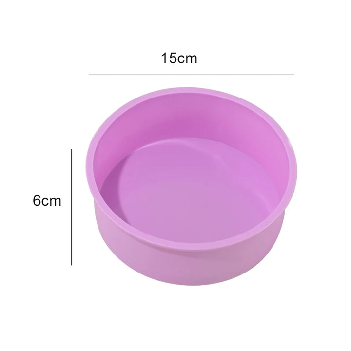 Round silicone baking pan