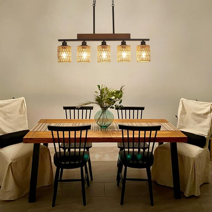 Rustic 6-Light Farmhouse Chandelier
