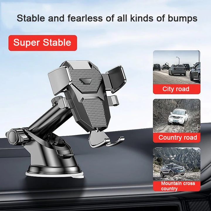 Car Phone Holder Mount Stand For iPhone 13 12 11 Pro  Xiaomi Huawei Samsung with/without suction cup