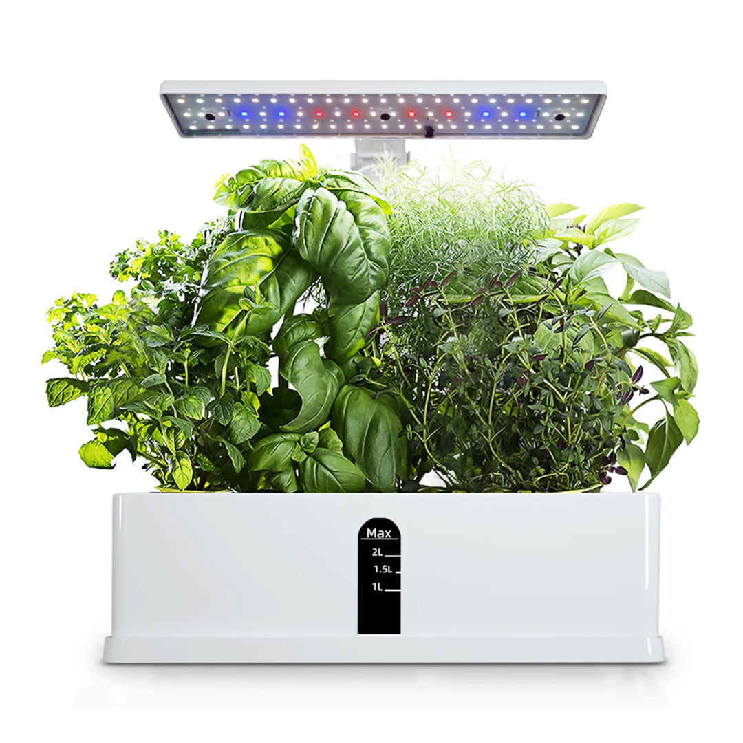 Water Pump Hydroponic System | Indoor Garden with 15W LED Lights, 9 Pods, and Auto Timing