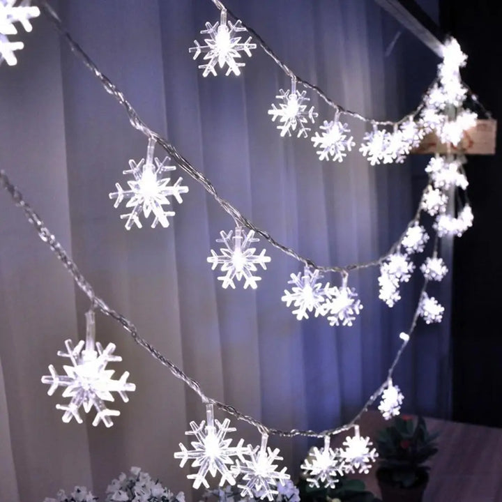 Snowflake Christmas LED Light Merry Christmas Decor for Home 2024 | Christmas Tree Ornaments Xmas Gifts New Year 2024