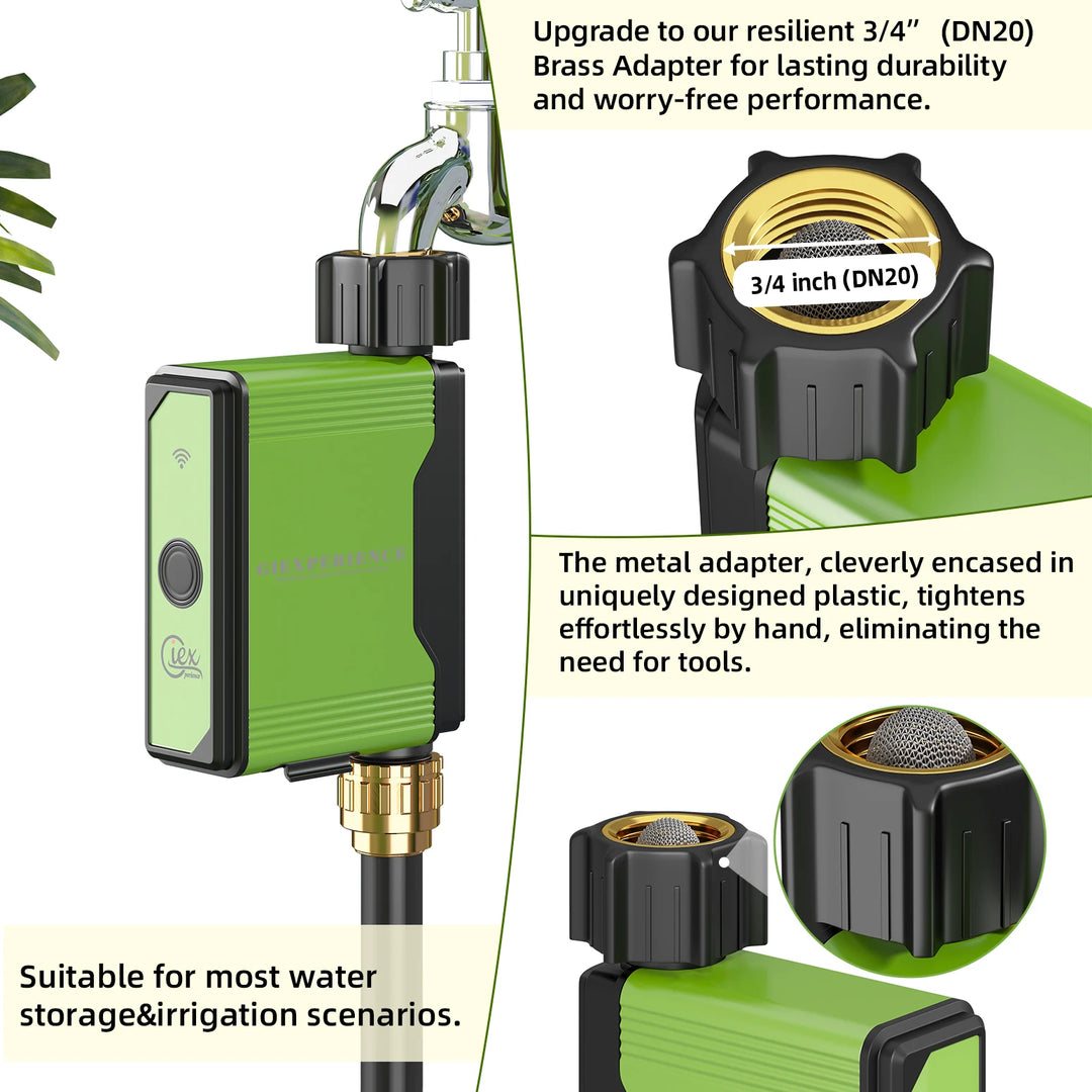 Smart Sprinkler Drip Irrigation System - Built-in Water Flow Recorder, TUYA Compatible