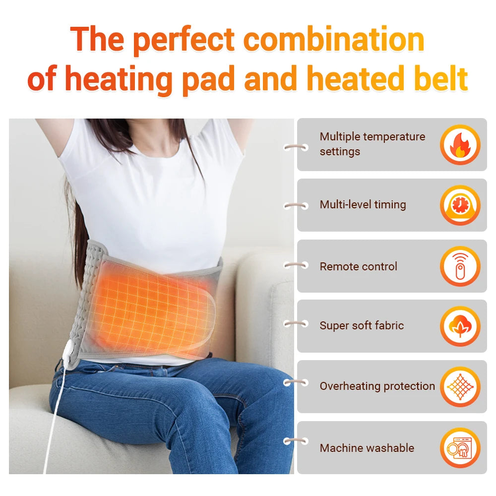 Electric Heating Pad Physiotherapy Thermal Blanket Temperature Control Hot Compress Waist Back Body Hand Winter Warmer