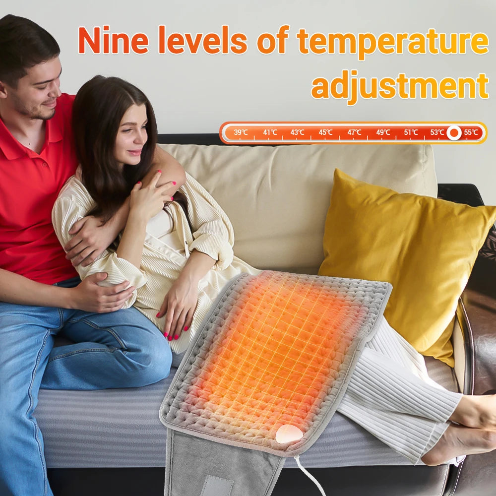 Electric Heating Pad Physiotherapy Thermal Blanket Temperature Control Hot Compress Waist Back Body Hand Winter Warmer