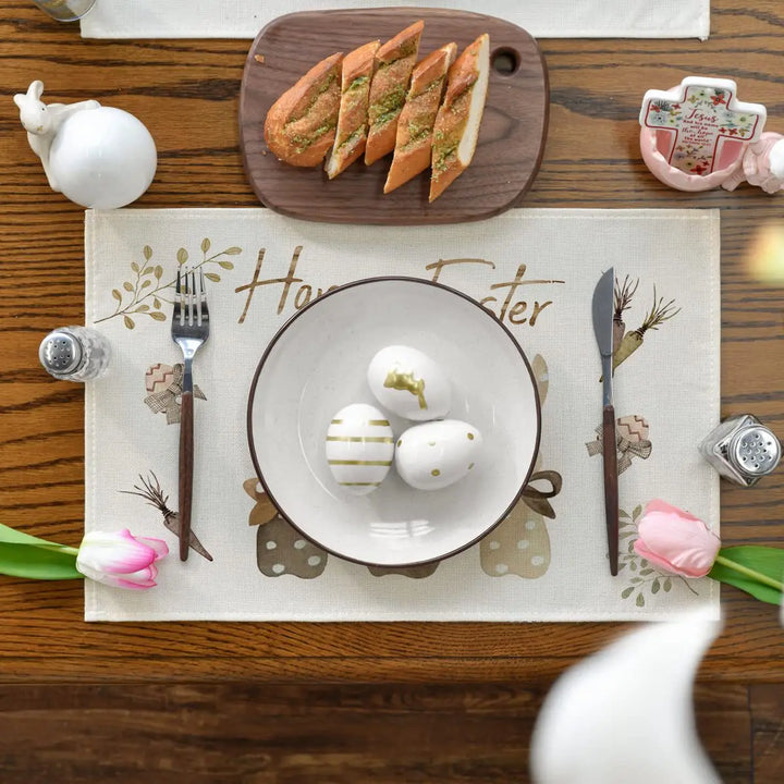 happy easter tablemats